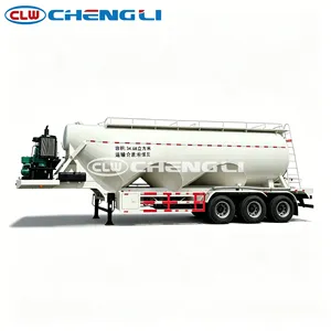 Semirremolque Neumático de 3 Ejes para Cemento a Granel, Remolque Cisterna para Polvo a Granel, Capacidad de 39-46T para Transporte en Carreteras Difíciles - Product Image 5