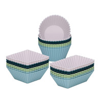 Nouveauté Outils de décoration de gâteaux en pâte à sucre Moule à muffins en silicone réutilisable Antiadhésif Écologique