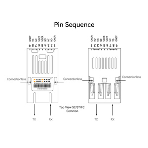 GIANTECH 1X9 Paquete de Transceptores de Fibra Óptica Monomodo de Doble Fibra 1310NM 20KM de Grado Comercial con Conectores SC y 3 Años de Garantía - Product Image 3