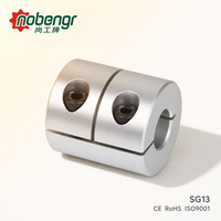 Coupleur rigide à arbre mince en alliage d'aluminium, à vis de réglage, sans jeu, résistant à la corrosion, pour moteur pas à pas, CNC, servo, équipement optique de laboratoire