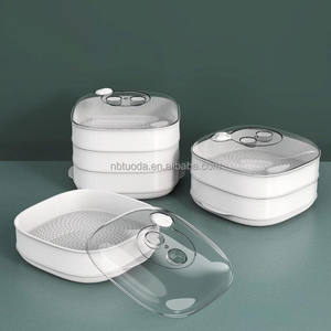 เครื่องนึ่งอาหารพลาสติกอเนกประสงค์3ชั้นเครื่องนึ่งอาหารไมโครเวฟ - Product Image 6