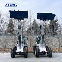 2024 LTMG 1t 2.5ton 4wd boom chariot élévateur compacté petit mini chargeur sur pneus télescopique télescopique