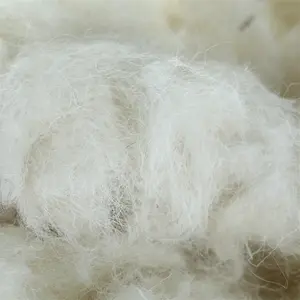 Waste Wool Professional 32 Mic Carded Washed Sheep Wool Waste For Felt