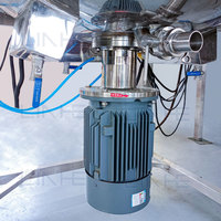 Produit phare : Cuve de mélange homogénéisateur SS304/316L 0~3000 tr/min, chaudière émulsifiante haute vitesse avec pompe à rotor, chauffage électrique/vapeur