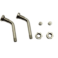 Adaptateur en laiton à encliqueter TR544D pour valves de roue de serrage de camion US Truck Tire O-Ring Snap-In Tubeless Valve Stems Caps & Adaptateurs