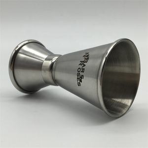 30/קוקטייל 50 ml נירוסטה 304 בר קצה התגלגל שפת מדידה כפולה הג 'יגר + מותאם אישית לייזר שחור חקוק לוגו מודפס - Product Image 2