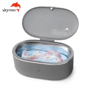 Skymen 600ml professional portable wireless contact lens ultrasonic lenses automatic cleaner for dental