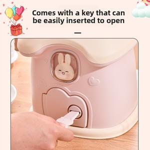 Tirelire Songtai, modèle <span class=keywords><strong>2022</strong></span>, célèbre sur internet, mignonne, avec serrure, pour enfants, forme maison champignon SF-355 - Product Image 4