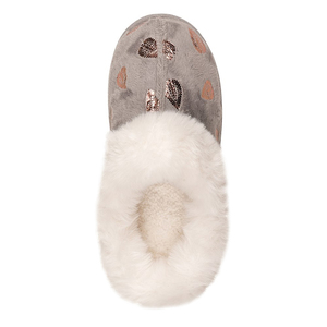 Pantuflas Ligeras de Espuma Viscoelástica para Mujer, con Ribete de Piel Sintética, Estampado de Estrellas Doradas, Pantuflas de Interior Tipo Mule - Product Image 6