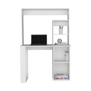 DB Modern Style Ryndon Hutch Escritorio de madera con acabado blanco - Product Image 6
