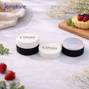 Custom Luxury Cylinder Cake <b>Box</b> Food Grade Cardboard Biodegradable Paper Tube Round Kraft Paper Baking Cheesecake Tube <b>Packaging</b> - Product Image 4