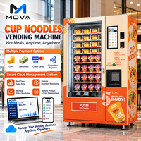 Distributeur Automatique de Repas Intelligents MOVA avec Écran Tactile LCD, Capacité de 120 Plats, Distributeur de Plats Chauds, Fenêtre de Retrait, Basé sur le Cloud