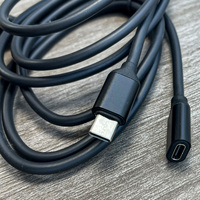 Tipo-C macho a hembra Cable de extensión Usb Tipo-C-macho a hembra Cable de extensión Conector Cable de extensión