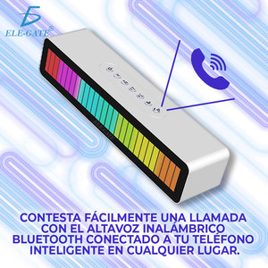 ELE-GATE Altavoz Bluetooth con Barra de Luces LED RGBW, Luces Musicales Inteligentes - Product Image 3