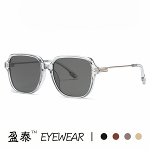 Eyewear <b>Sunglasses</b> Unisex Plastic And Metal Frame Pc Lens 100% Uv Protection <b>Blue</b> Light Blocking - Product Image 2