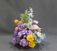 Boules de fleurs en soie miniatures personnalisées en gros, réutilisables, petites compositions florales artificielles pour la décoration de mariage, d'événements et de fêtes