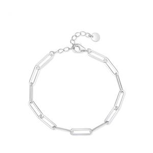 Bracelet Moissanite en Argent Sterling 925, Forme Trombone, Luxe Abordable, Chaîne Avancée Scintillante, Cadeau de Mariage - Product Image 1