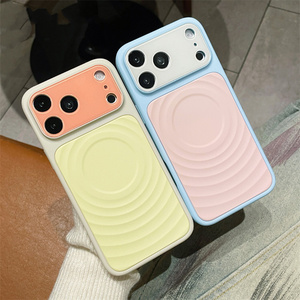 เคสโทรศัพท์มือถือ Bumper Neon Ripples Magnetic Dopa mine สำหรับ iPhone 17 16 15 Pro Max ลายคลื่นสีรุ้ง ด้านหลังแบบด้าน กระจกไล่สี - Product Image 3