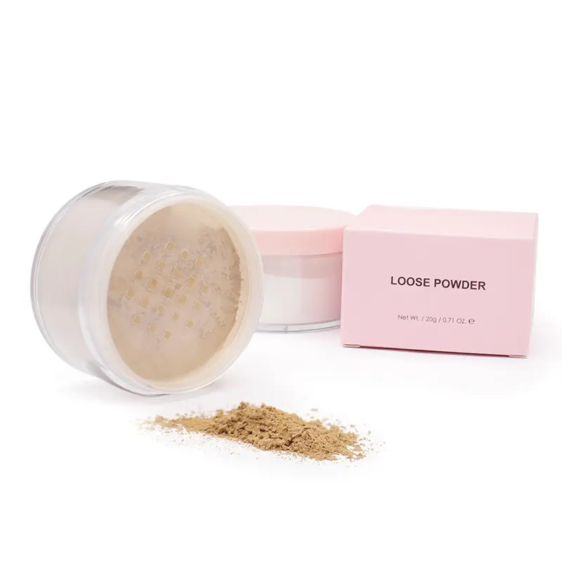 No Logo Face Makeup Matte Setting Loose Powder Translucent Vegan Setting Powder For Dark Skin