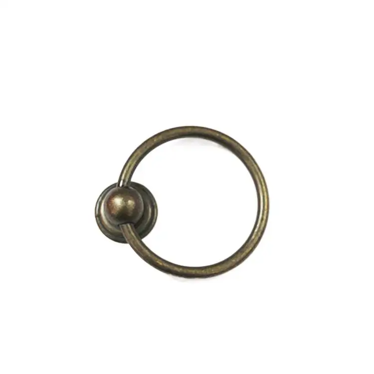 Pull Handle 3 Inch Furniture Ring Pulls Drawer Pulls Cabinet Flatback Hardware Handles Zinc Alloy Modern