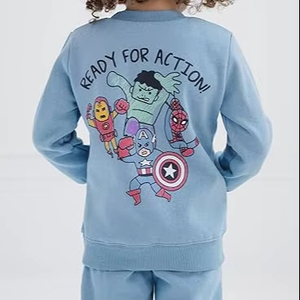 Chándal de algodón orgánico para bebés, conjunto de ropa de moda para niños, conjunto de ropa de invierno informal para bebés de 1 a <span class=keywords><strong>5</strong></span> <span class=keywords><strong>años</strong></span> - Product Image 2