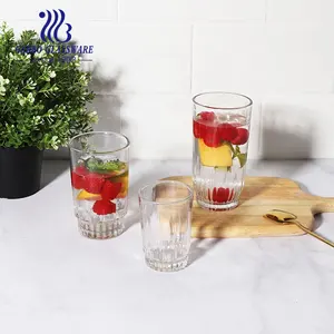 Africa Latin America Market Hot Selling Popular Transparent 9OZ Glass Cup Water Drinking Tumbler For Beverage Juice Drinks