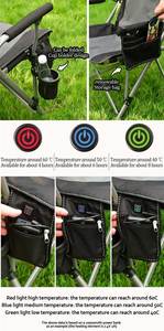 Nuevo Diseño 2025 PLUS Silla de Camping Plegable Ligera para Exteriores con Almohadilla Térmica y Calefacción Integrada - Product Image 6