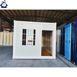 Casa contenedor plegable de instalación rápida de 20 pies, casa pequeña plegable prefabricada, casa contenedor de dormitorio temporal móvil - Product Image 3