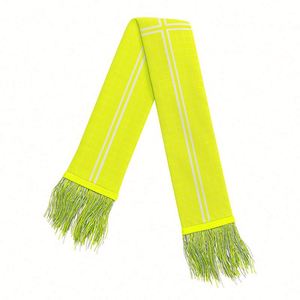 Écharpe de supporter imprimée double couche en polyester personnalisée avec pompons, couleurs vives, ne se décolore pas, pour l'équipe nationale de football - Product Image 4