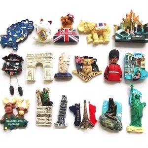 3D Refrigerator Magnet Tourist Souvenirs Resin Magnetic Stickers Fridge Magnet For Souvenir Gift