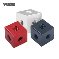 Bagian Pengikat Braket Printer 3D M8 M10 Konektor Blok Mur Kubus Sekrup Mur Aksesoris DIY Fitting Umum