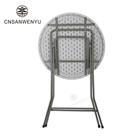 Table et chaise pliantes en gros pour le camping en plein air, meubles en plastique pour les hôtels, entrée, ferme, salle de sport, atelier, école, hôpital
