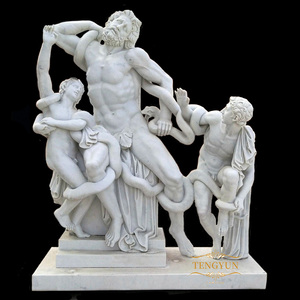 Ercole in marmo bianco che combattono la statua dell'idra Ercole e Cerbero scultura famosa - Product Image 5
