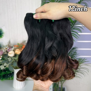 12a Super Double Drawn Virgin Human Hair Bouncy Curly Bundles - Product Image 3