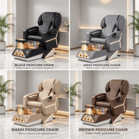 Fauteuil de pédicure de luxe JingYi Beauty Salon avec spa pour les pieds, massage, bain de pieds chauffant et système de brumisation Thera Mist