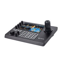 Kit de Envío Gratuito USD5004 = 4 Cámaras PTZ con Zoom 30X y Seguimiento IA a 4K60FPS + Controlador PTZ con Pantalla Táctil + Mezclador de Video + Interruptor PoE