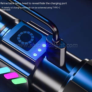 <span class=keywords><strong>Lampe</strong></span> torche <span class=keywords><strong>LED</strong></span> rechargeable haute puissance, longue portée, très <span class=keywords><strong>puissante</strong></span>, lanterne, <span class=keywords><strong>lampe</strong></span> de charge USB - Product Image 3