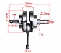 Ensemble vilebrequin en acier Zongshen CB250 CBB250 avec bielle pour pièces de rechange de moteur de moto – Neuf