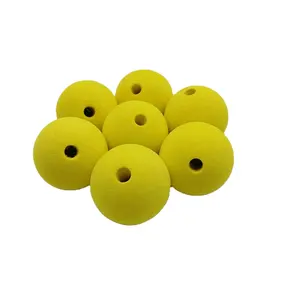 أرخص الأسعار الملونة إسفنجة لينة إيفا رغوة الكرة مع ثقب مخصص