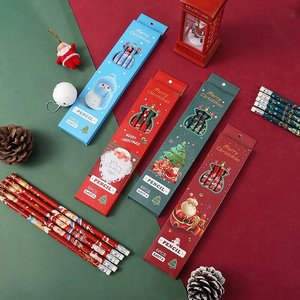 Fabricant en gros <span class=keywords><strong>de</strong></span> papeterie créative <span class=keywords><strong>de</strong></span> haute qualité, 6 crayons <span class=keywords><strong>de</strong></span> Noël adaptés aux étudiants pour dessiner et croquis - Product Image 1