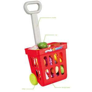 Juego de simulación de rol con frutas y luces para niñas, <span class=keywords><strong>caja</strong></span> <span class=keywords><strong>registradora</strong></span> de sonido para niños, carrito, superventas, preescolar - Product Image 6