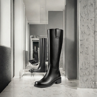 Bottes Chukka à plateforme pour Pole Dance, à talon très haut, montantes, à fermeture éclair, en PU, avec strass en cristal et diamants, transparentes, hiver