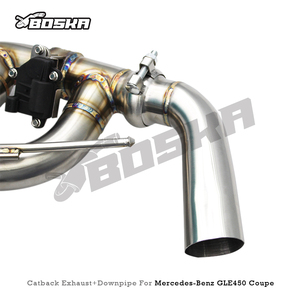 Sistema de Escape Catback de Alto Flujo Personalizado SS304 para Mercedes-Benz GLE450 Coupé W167 3.0T 2020-2024 Válvula Boska Racing - Product Image 4