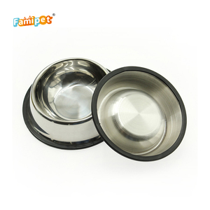 Tigela fácil de limpar estável e antiderrapante, tigela de comida de aço inoxidável para cachorros - Product Image 2