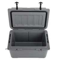 Glacière portable d'extérieur moderne, robuste, isotherme, écologique, grande capacité, en PE rotomoulé 65QT, personnalisable pour aliments