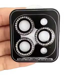 Protecteur d'objectif d'appareil photo <span class=keywords><strong>iPhone</strong></span> Premium Diamond-Compatible avec <span class=keywords><strong>iPhone</strong></span> 16/15/14 Pro Max, anti-éclats, couverture complète - Product Image 5