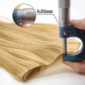 バージンレミーキューティクル整列髪天才横糸エクステンション二重描画人間の髪天才横糸ヘアエクステンション - Product Image 4