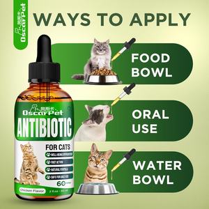 ยาหยอดตาออสการ์เพ็ทแคท ยาปฏิชีวนะจากสมุนไพรออร์แกนิก รับผลิตแบบ OEM/ODM อาหารเสริมเพื่อสุขภาพ ช่วยในการย่อยอาหาร ป้องกันการติดเชื้อทางเดินปัสสาวะ และส่งเสริมสุขภาพสัตว์เลี้ยงโดยรวม บรรจุขวด - Product Image 5