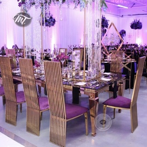 <span class=keywords><strong>Restaurante</strong></span> comedor muebles de cristal de lujo mesa de comedor y silla conjunto con 12 plazas - Product Image 2