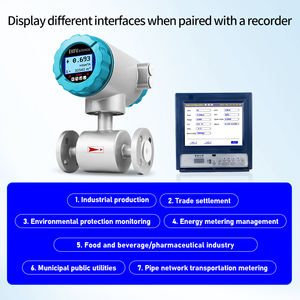 デジタル工業用電磁流量計 DN50 DN80 4-20mA RS485 導電性液体測定 水処理工場 OEM - Product Image 4